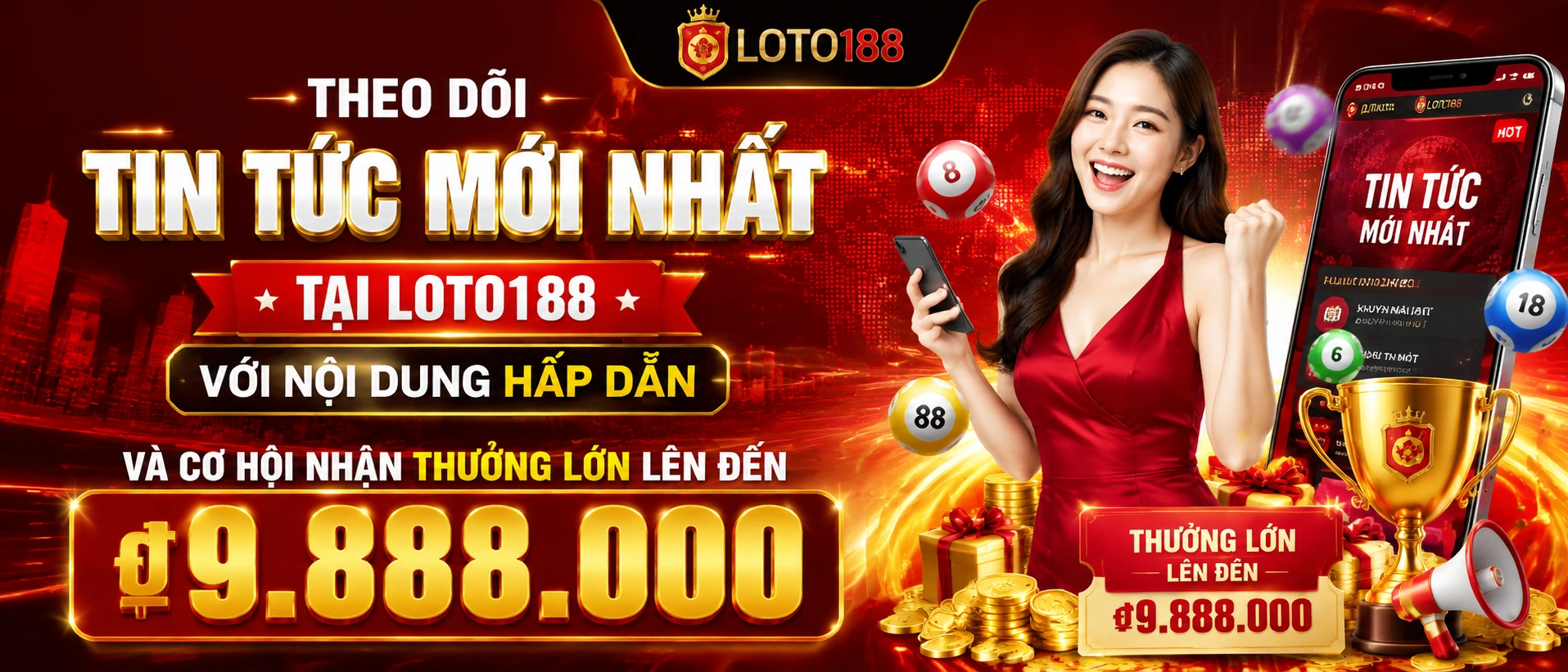 Người chơi xem tin khuyến mãi và ghi chú rút tiền trên màn hình